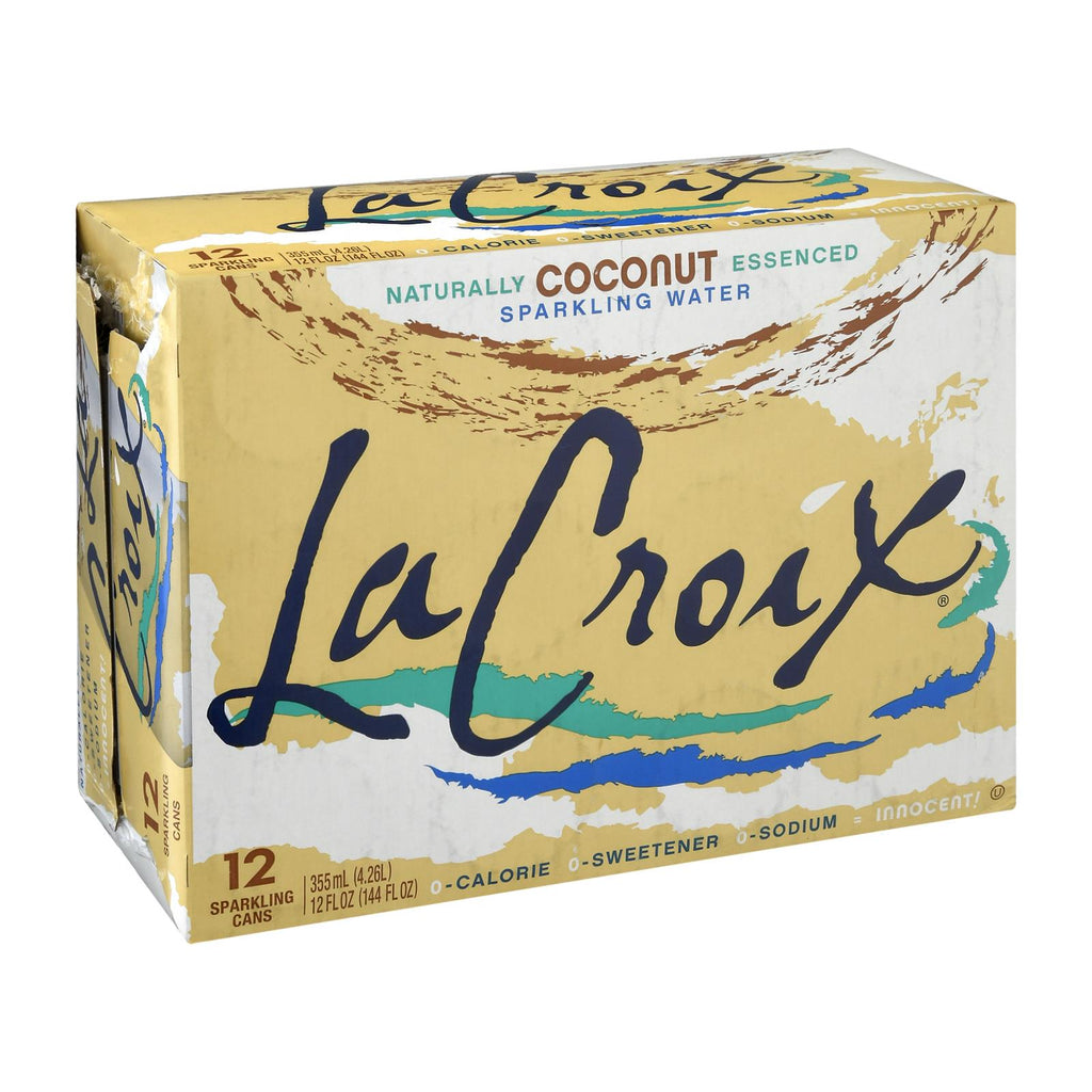 Lacroix Sparkling Water - Coconut - Case Of 2 - 12 Fl Oz. - Lakehouse Foods