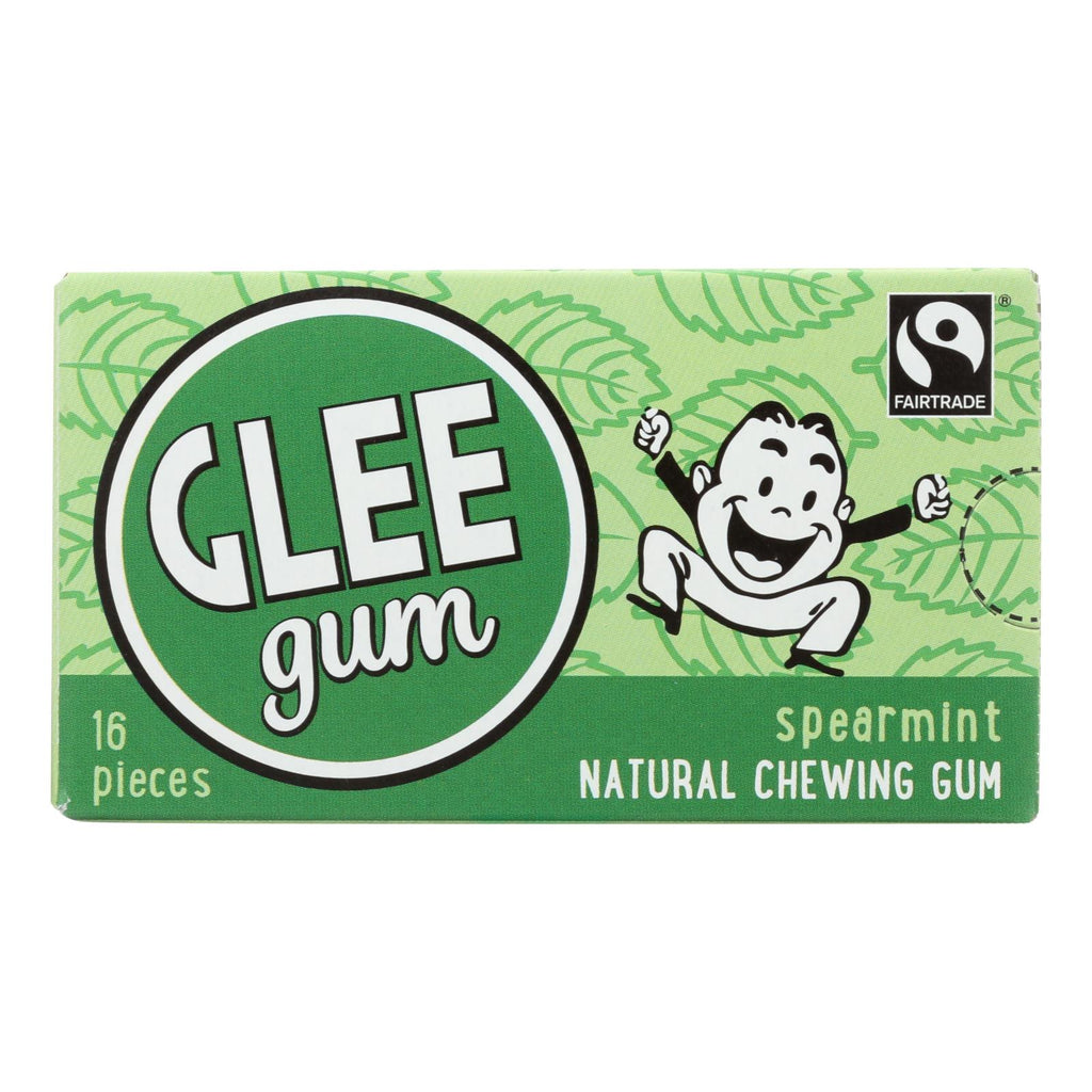 Glee Gum Chewing Gum - Spearmint - Case Of 12 - 16 Pieces - Lakehouse Foods