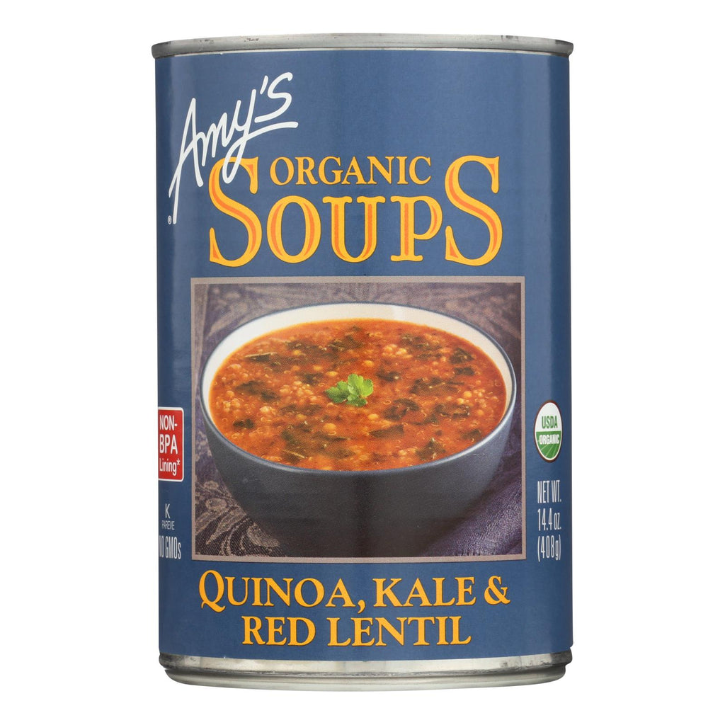 Amy's - Organic Soups - Quinoa Kale And Lentil - Case Of 12 - 14.4 Oz. - Lakehouse Foods