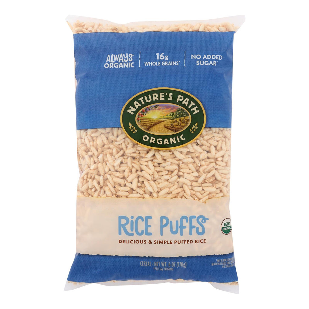 Nature's Path Organic Rice Puffs Cereal - Case Of 12 - 6 Oz. - Lakehouse Foods