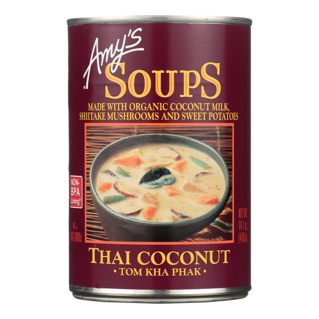 Amy's - Soup - Tom Kha Phak Thai Coconut - Case Of 12 - 14.1 Oz - Lakehouse Foods