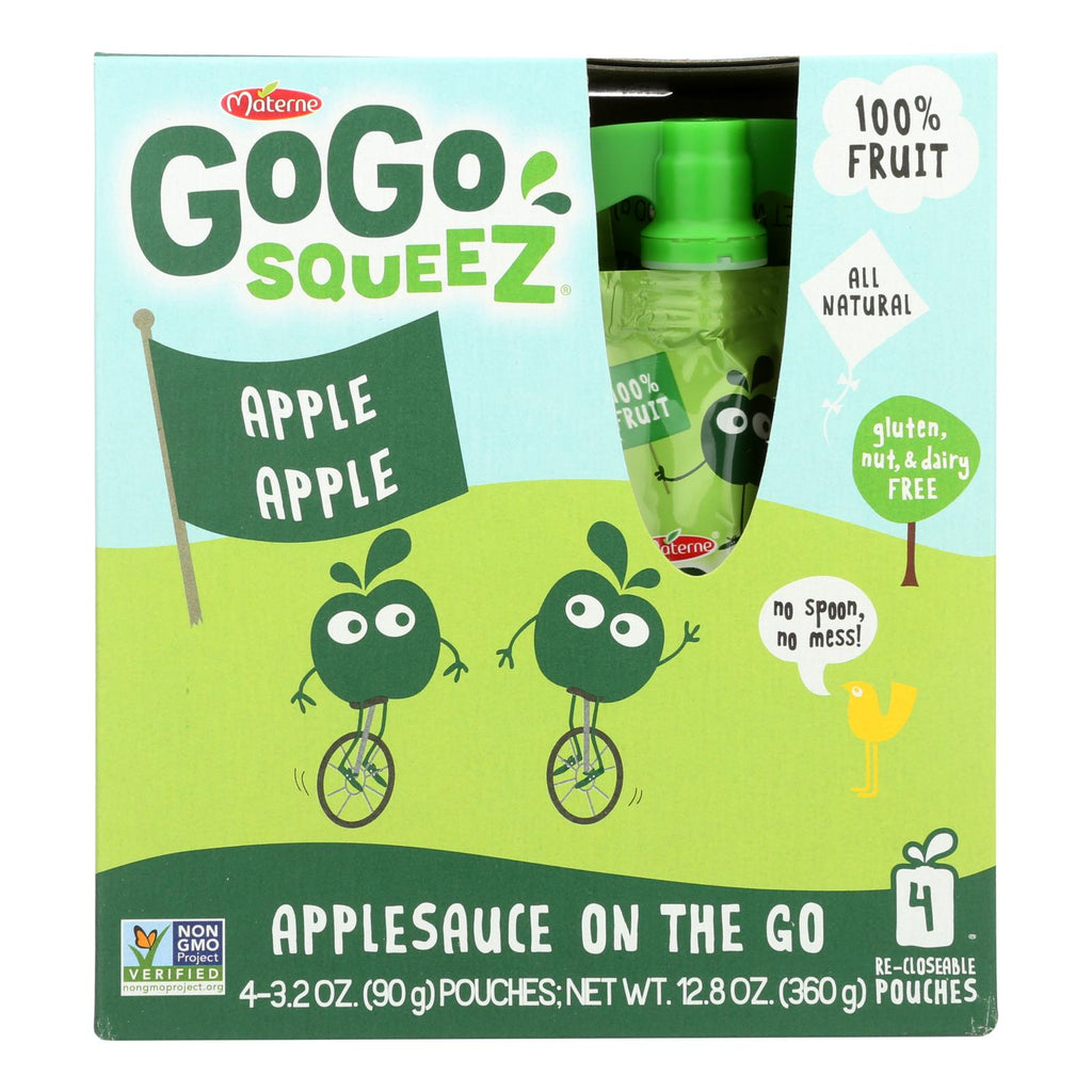 Gogo Squeeze Organic Applesauce - Apple - Case Of 12 - 3.2 Oz. - Lakehouse Foods