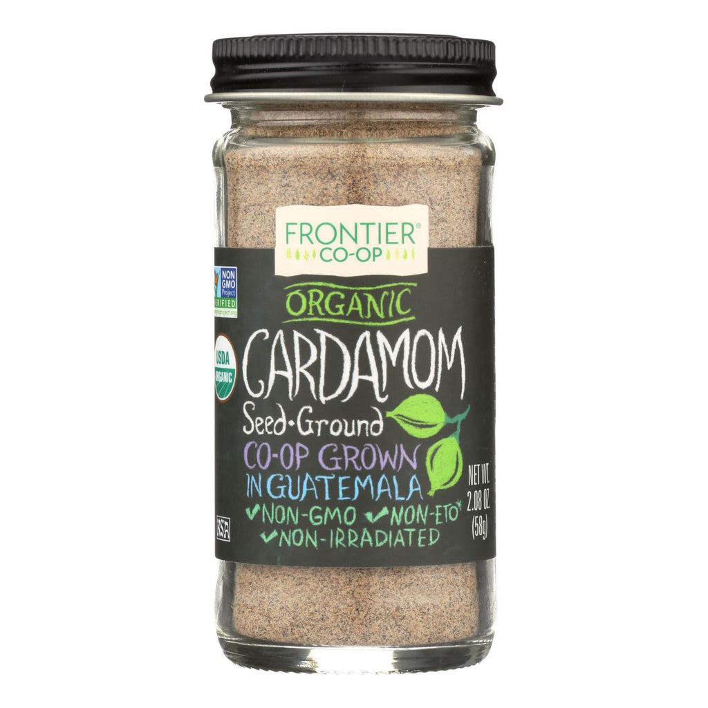 Frontier Herb Cardamom Seed - Organic - Ground - Decorticated - No Pods - 2.08 Oz - Lakehouse Foods