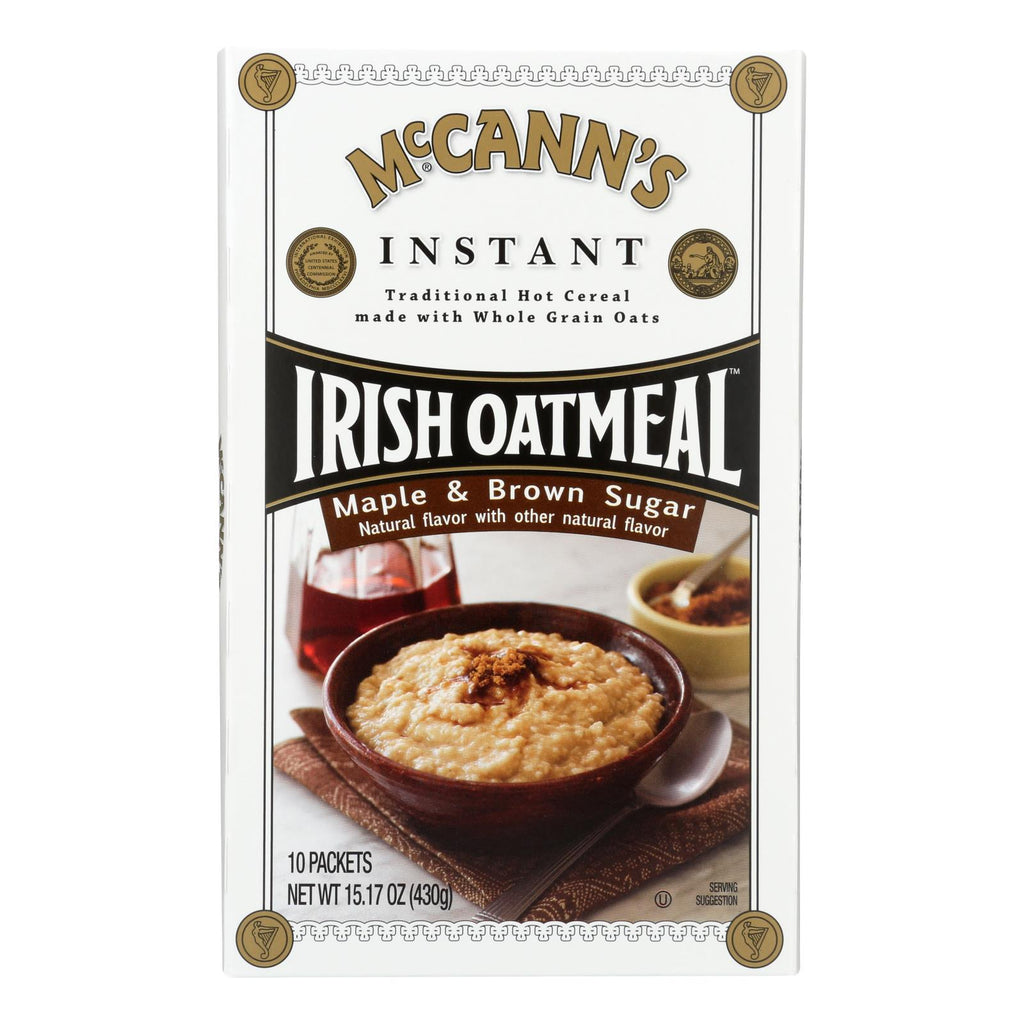 Mccann's Irish Oatmeal - Oatmeal Maple Brown Sugar - Case Of 12-15.1 Oz - Lakehouse Foods
