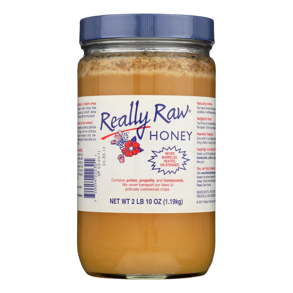 Really Raw Honey - Unheated Unstrained - 1 Each - 42 Oz. - Lakehouse Foods