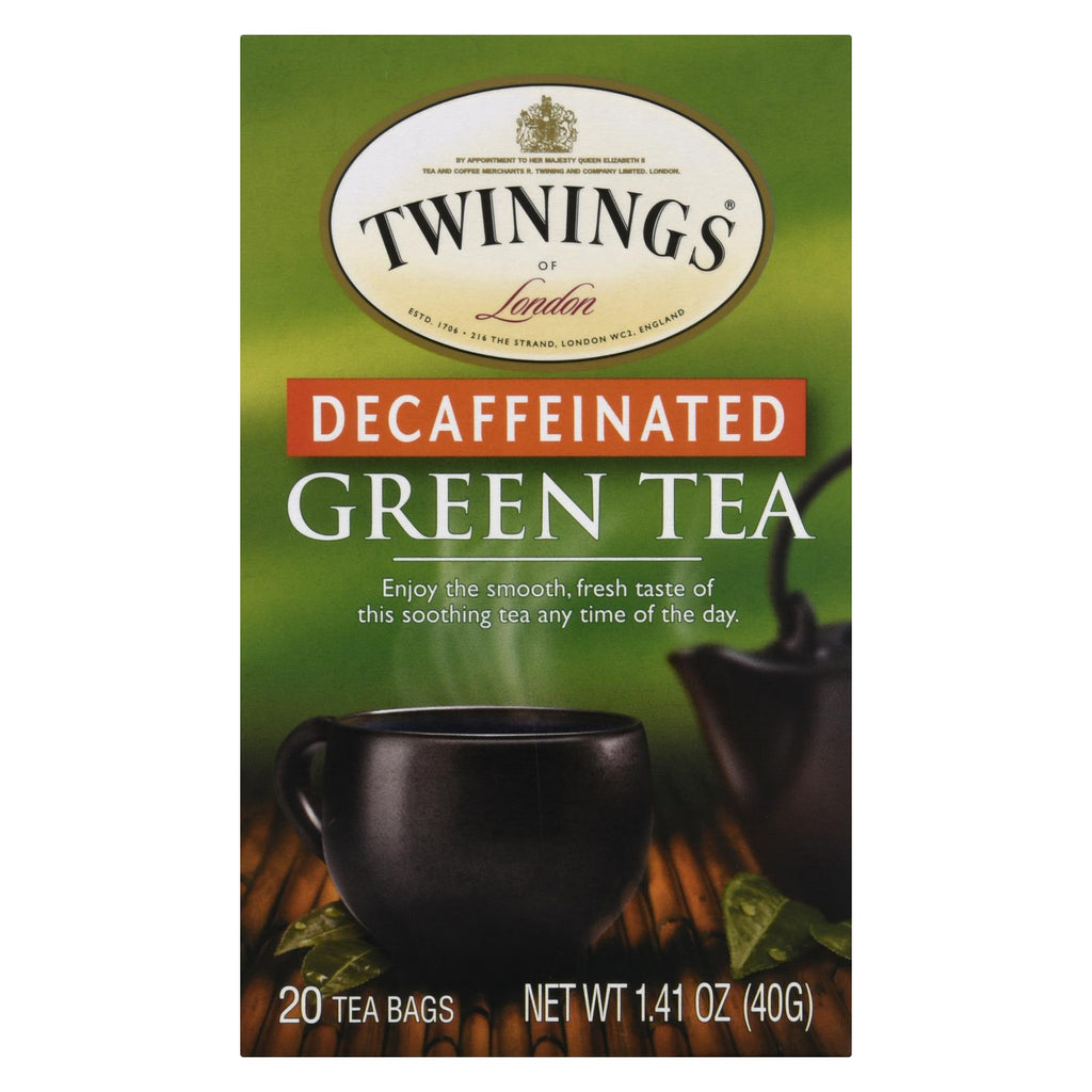 Twinings Tea Green Tea - Decaffeinated - Case Of 6 - 20 Bags - Lakehouse Foods