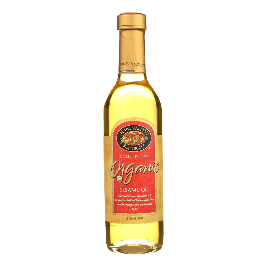 Napa Valley Naturals Organic Cold Pressed Sesame Oil - Case Of 12 - 12.7 Fl Oz. - Lakehouse Foods