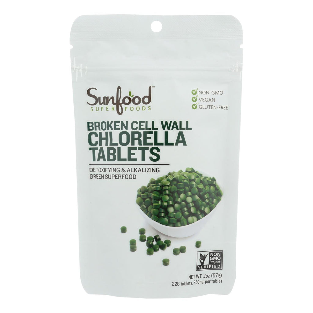 Sunfood Superfoods Chlorella Tablets  - 1 Each - 2 Oz - Lakehouse Foods