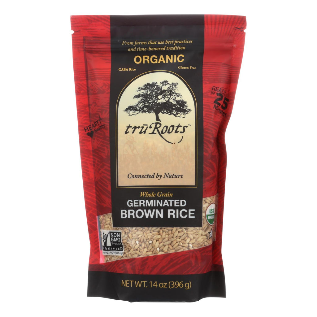 Truroots Organic Germinated Brown Rice - Whole Grain - Case Of 6 - 14 Oz. - Lakehouse Foods