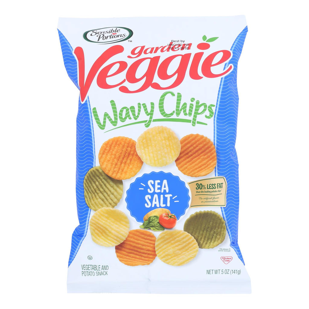 Sensible Portions - Veggie Chips - Sea Salt - Case Of 12 - 5 Oz. - Lakehouse Foods