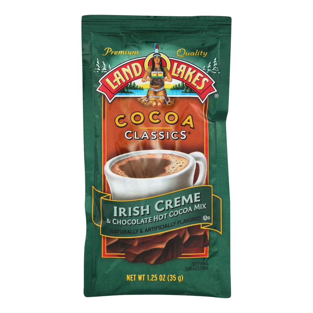 Land O Lakes Cocoa Classic Mix - Irish Creme And Chocolate - 1.25 Oz - Case Of 12 - Lakehouse Foods