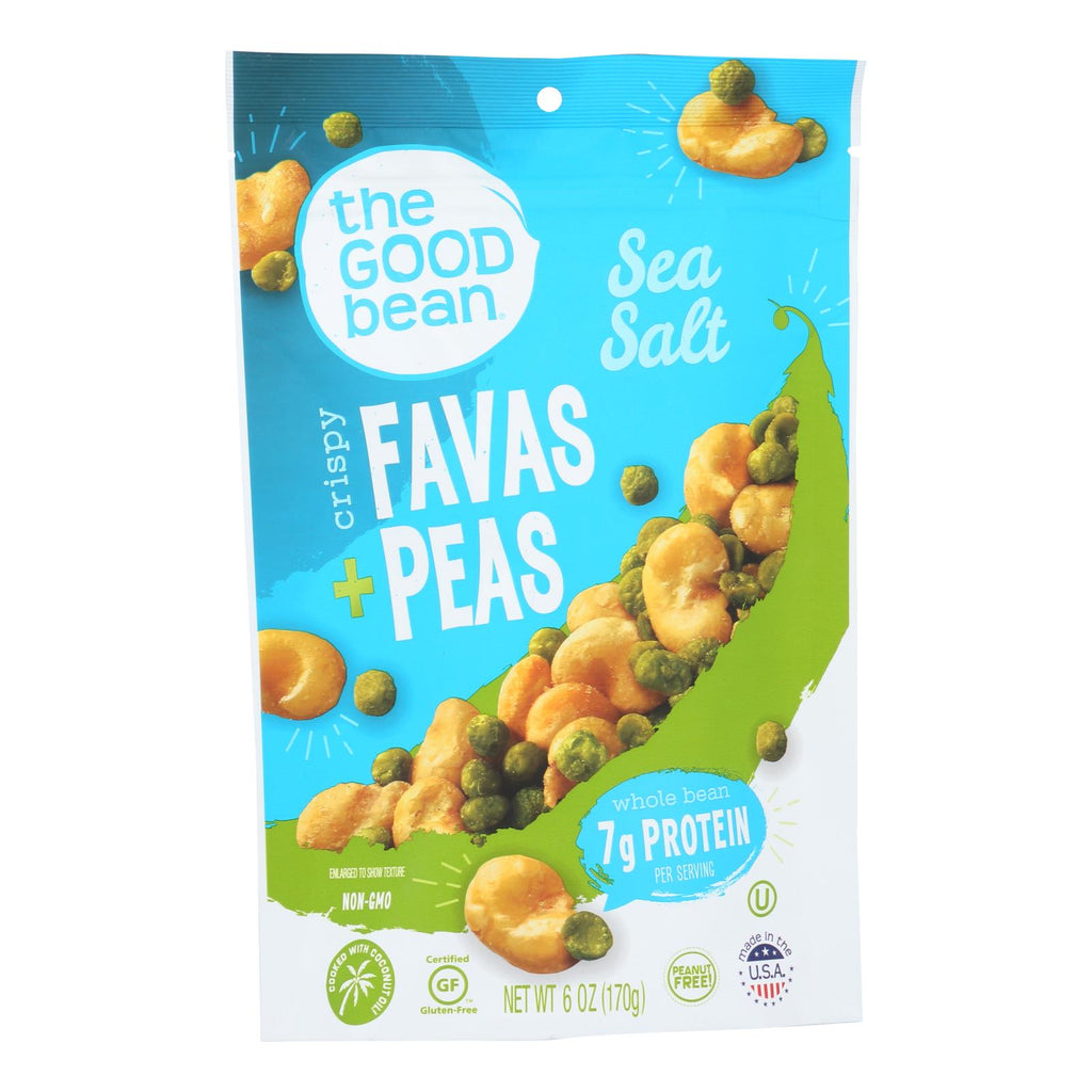 The Good Bean Fava-peas - Sea Salt - Case Of 6 - 6 Oz - Lakehouse Foods