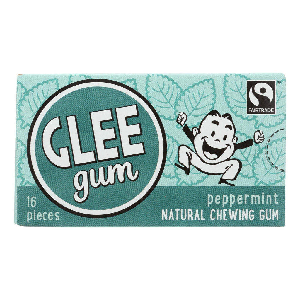 Glee Gum Chewing Gum - Peppermint - Case Of 12 - 16 Pieces - Lakehouse Foods