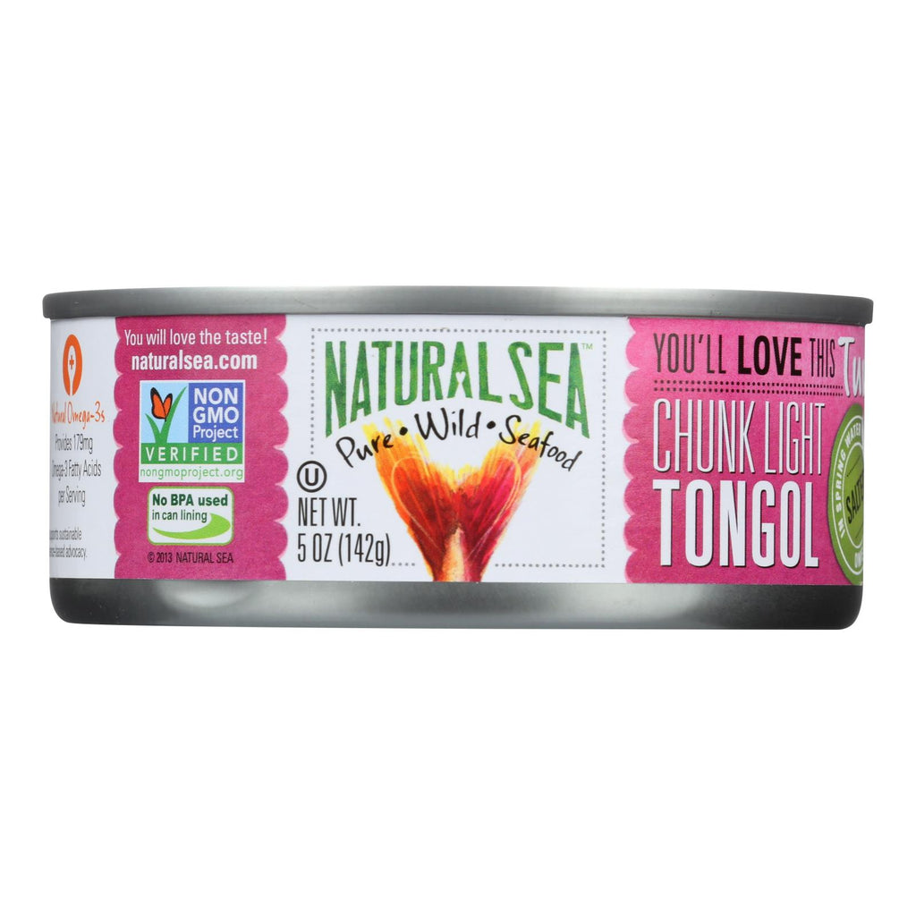 Natural Sea Wild Tongol Tuna, Salted, Chunk Light - Case Of 12 - 5 Oz - Lakehouse Foods