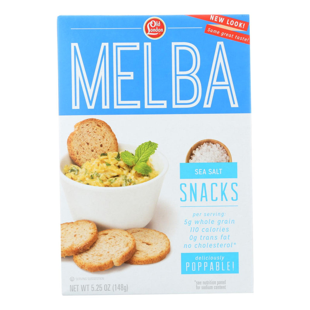 Old London - Melba Snacks - Sea Salt - Case Of 12 - 5.25 Oz. - Lakehouse Foods