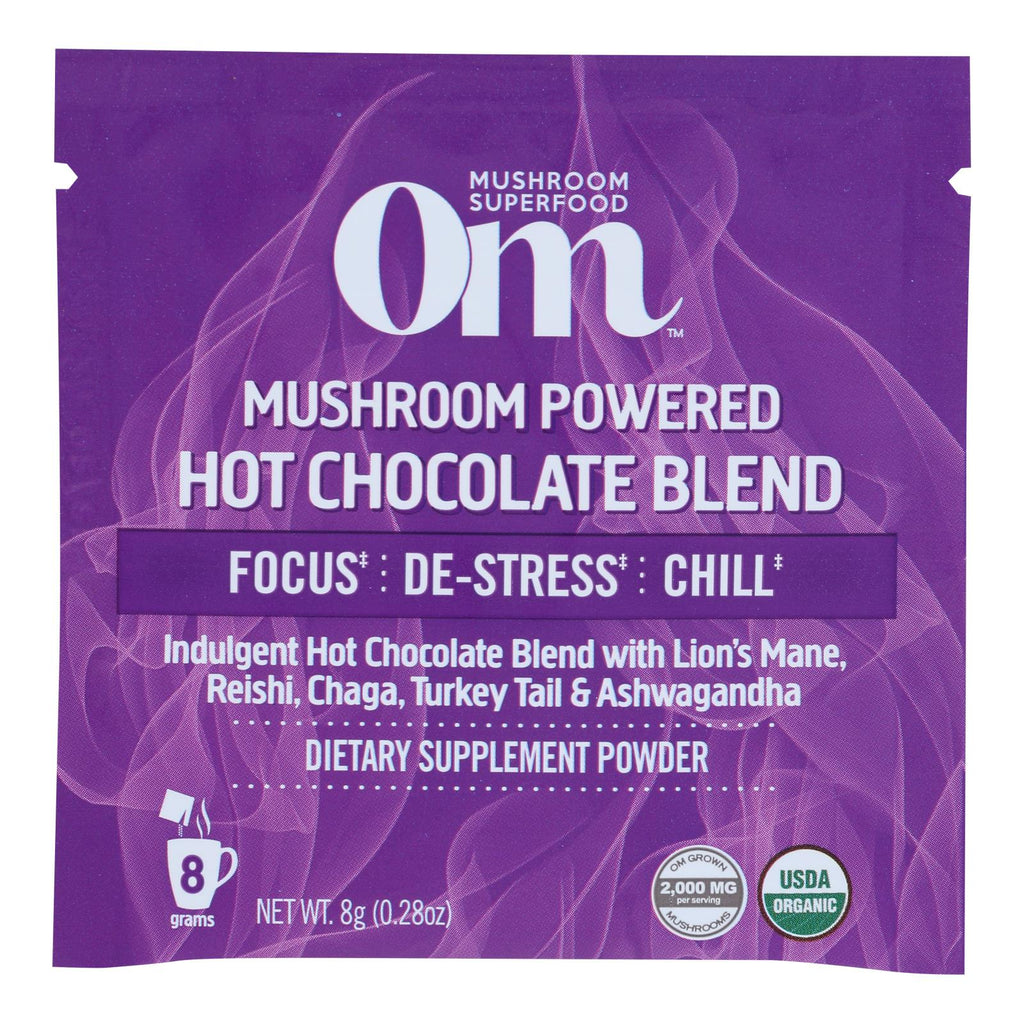 Om - Hot Chocolate Mushroom Pwdr - 1 Each 1-10 Ct - Lakehouse Foods