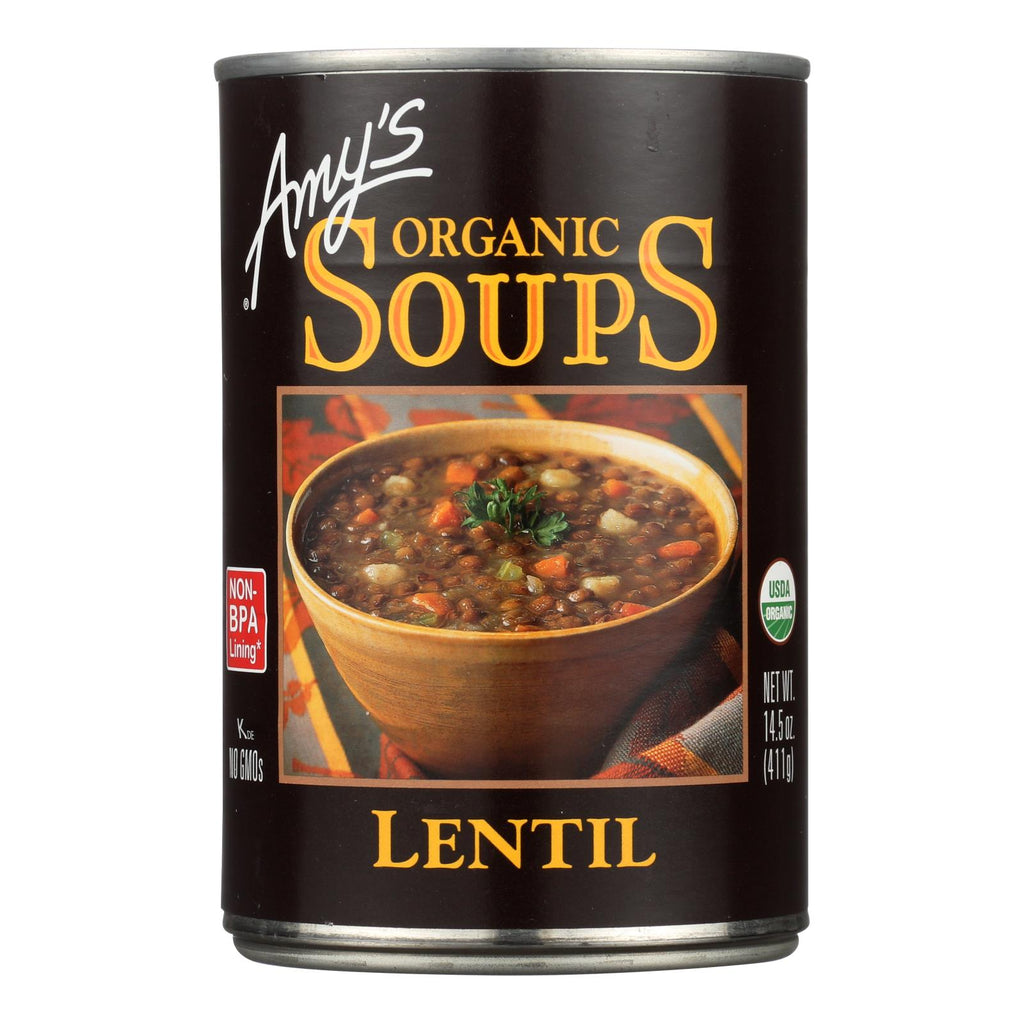 Amy's - Organic Lentil Soup - Case Of 12 - 14.5 Oz - Lakehouse Foods