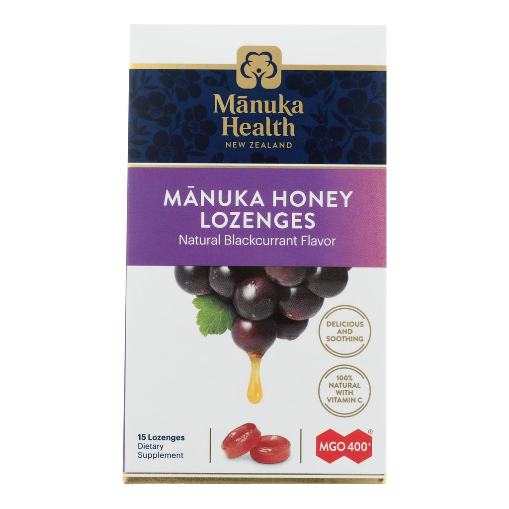 Manuka Health - Loz Honey Mgo 400+ Blkcrnt - 1 Each 1-15 Ct - Lakehouse Foods