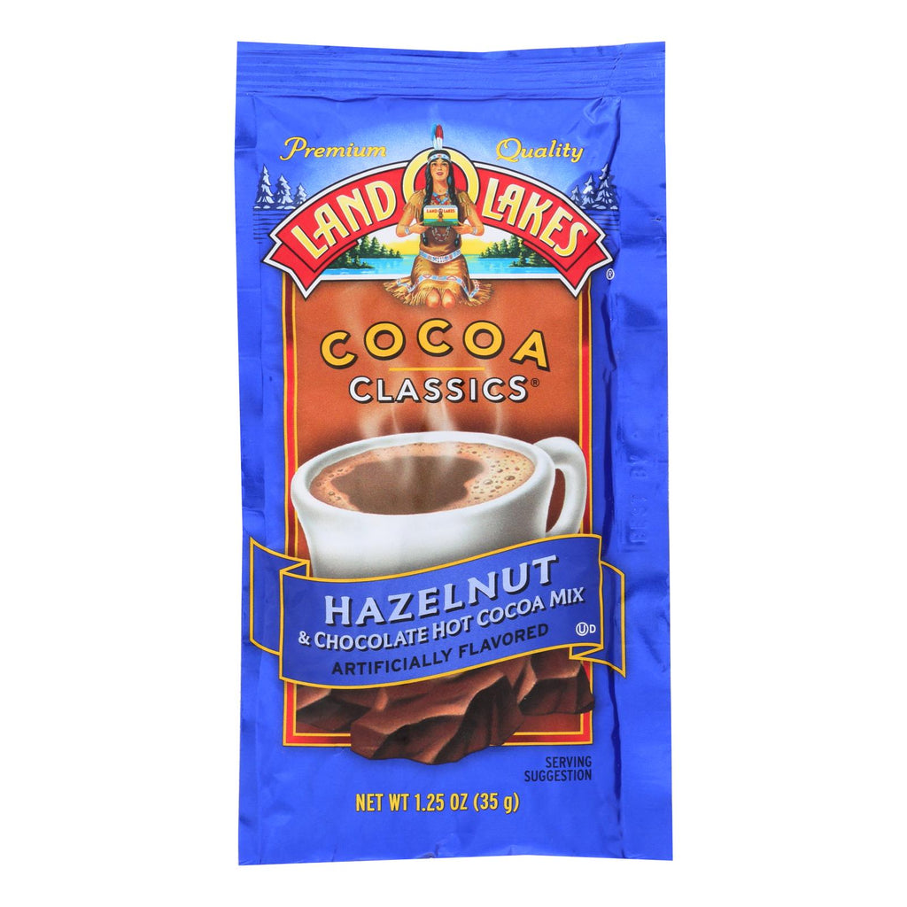 Land O Lakes Cocoa Classic Mix - Hazelnut And Chocolate - 1.25 Oz - Case Of 12 - Lakehouse Foods