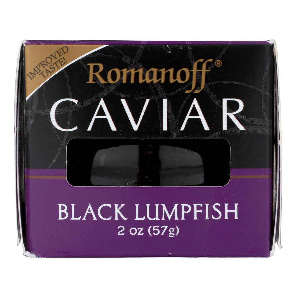 Romanoff Black Lumpfish Caviar  - Case Of 6 - 2 Oz - Lakehouse Foods