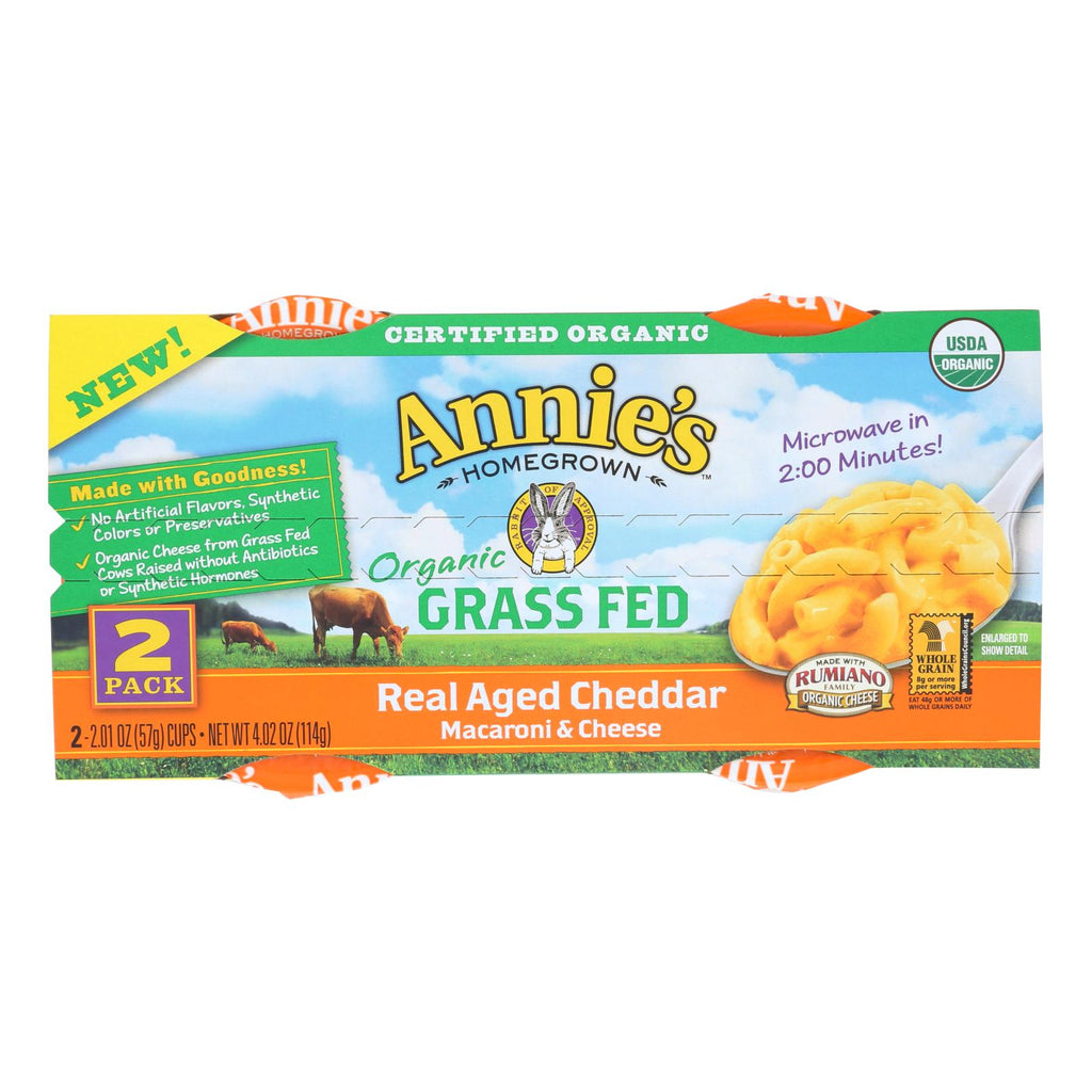 Annie's Homegrown Macaroni And Cheesee Cup - Organic - Gluten Free - Micro - Case Of 6 - 4.02 Oz - Lakehouse Foods