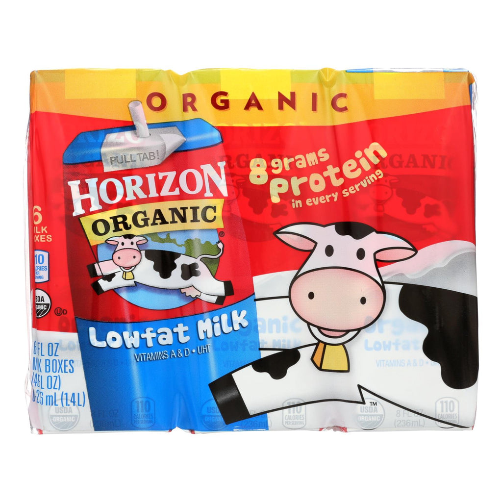 Horizon Organic Dairy Organic Low Fat 1 % Milk - Aseptic - Case Of 3 - 6-8 Fl Oz - Lakehouse Foods