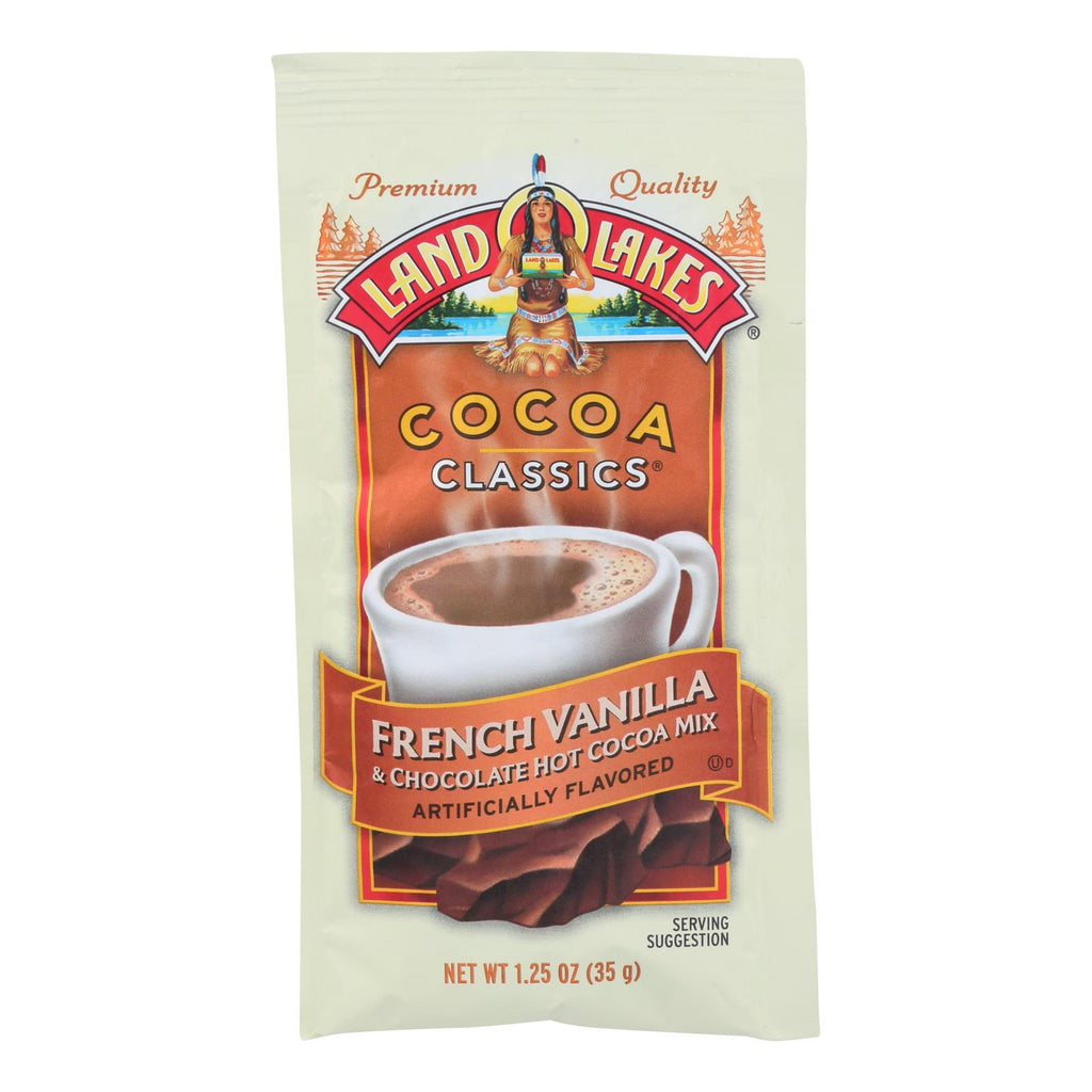 Land O Lakes Cocoa Classic Mix - French Vanilla And Chocolate - 1.25 Oz - Case Of 12 - Lakehouse Foods