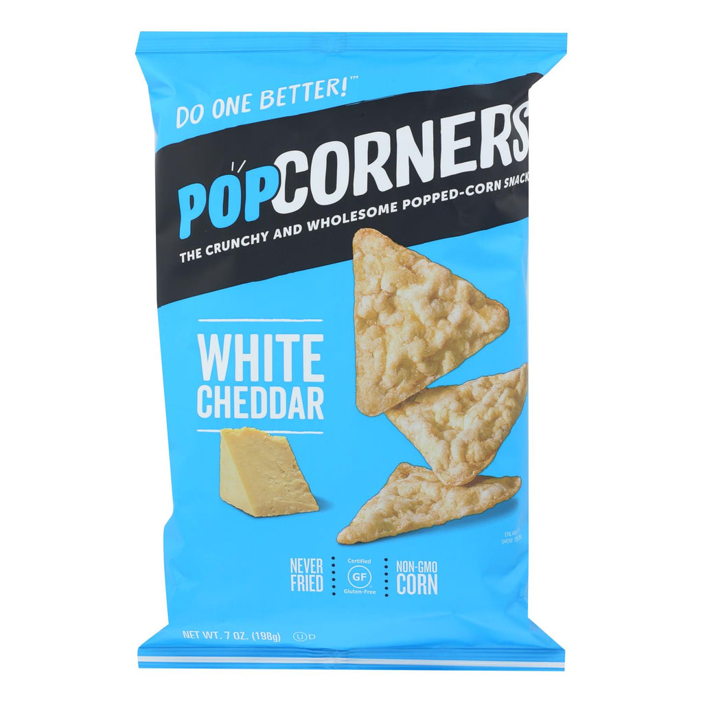 Our Little Rebellion Popcorners Chips - Cheddar Feel-good - Case Of 12 - 7 Oz - Lakehouse Foods