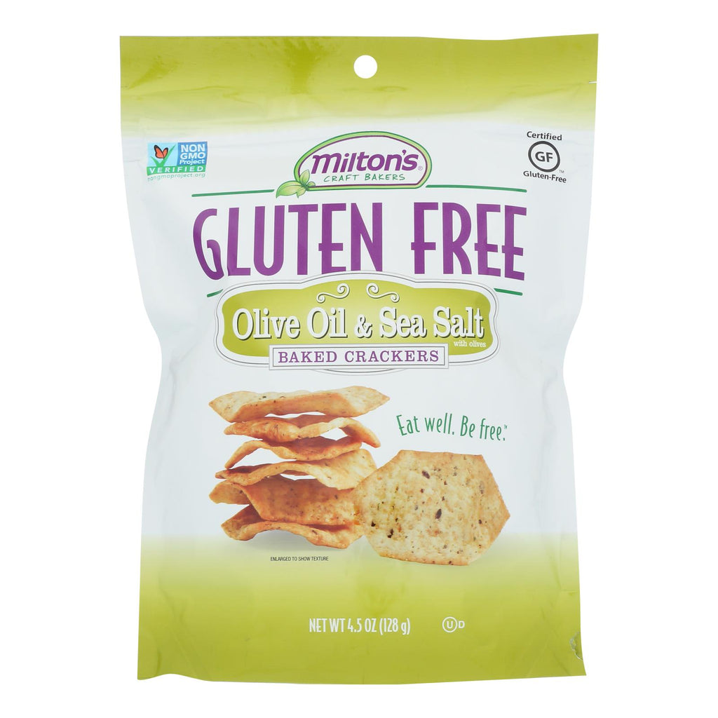 Miltons - Cracker Olive Oil Gluten Free - Case Of 12 - 4.5 Oz - Lakehouse Foods