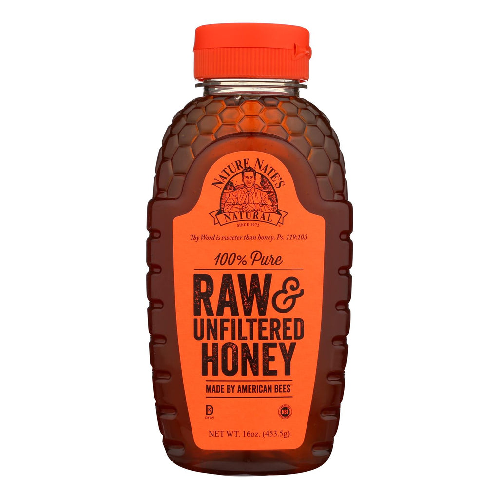 Nature Nate's Raw & Unfiltered Honey - Case Of 6 - 16 Oz - Lakehouse Foods