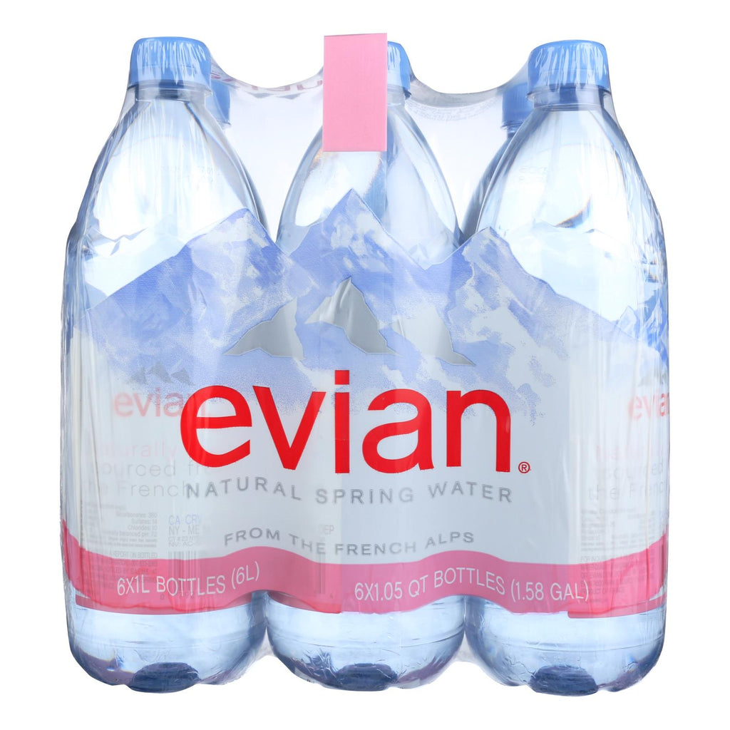 Evians Spring Water Spring Water - Plastic - Case Of 2 - 6-1 Ltr - Lakehouse Foods