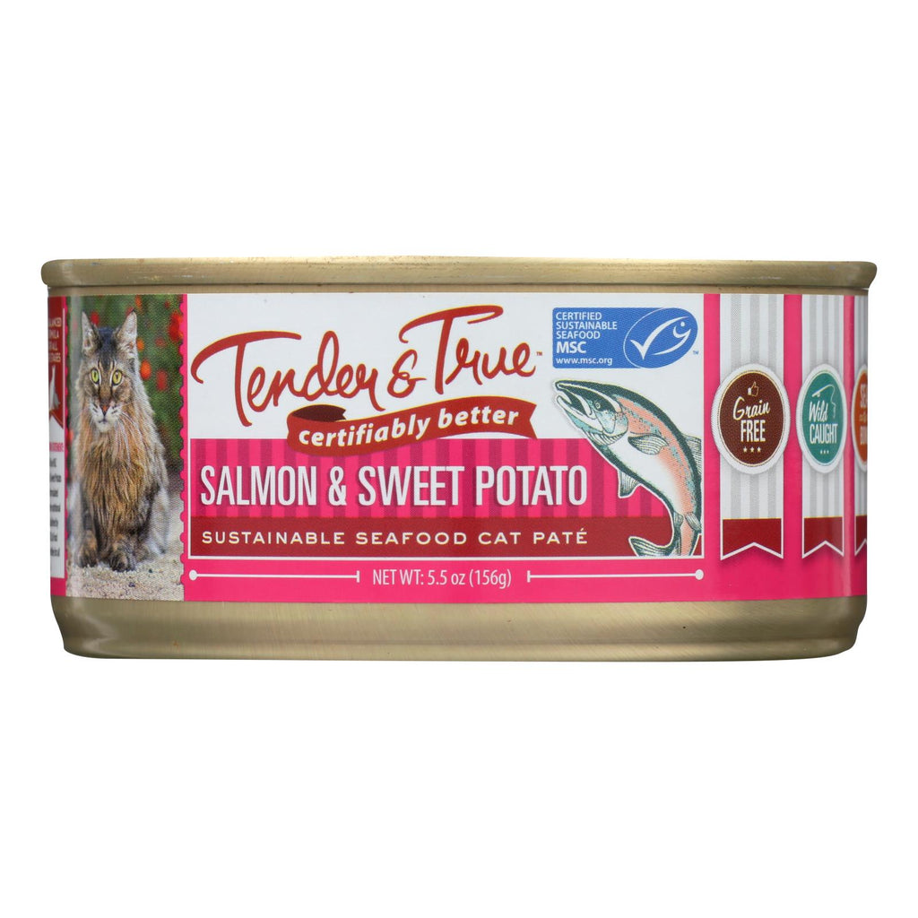 Tender & True - Cat Food Salmon&swt Pot - Case Of 24 - 5.5 Oz - Lakehouse Foods