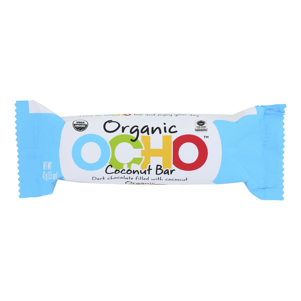 Ocho Candy - Candy Bar Coconut - Case Of 12-1.5 Oz - Lakehouse Foods