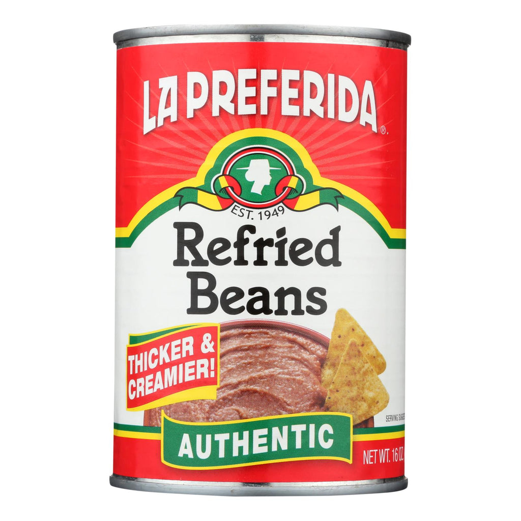 La Preferida, Refried Beans - Case Of 24 - 16 Oz - Lakehouse Foods