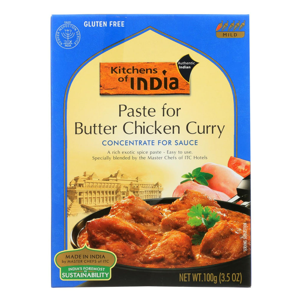 Kitchen Of India Paste - Butter Chicken Curry - 3.5 Oz - Case Of 6 - Lakehouse Foods