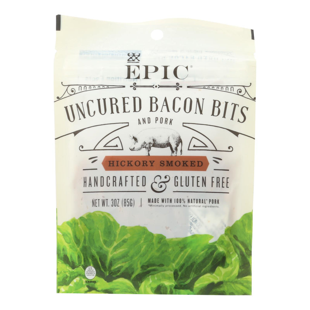 Epic - Bites - Bacon - Hickory Smoked - Case Of 10 - 3 Oz - Lakehouse Foods