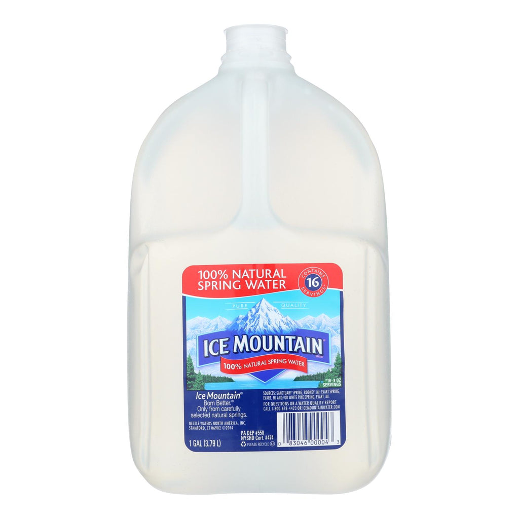 Ice Mountain 100% Natural Spring Water  - Case Of 6 - 1 Gal - Lakehouse Foods