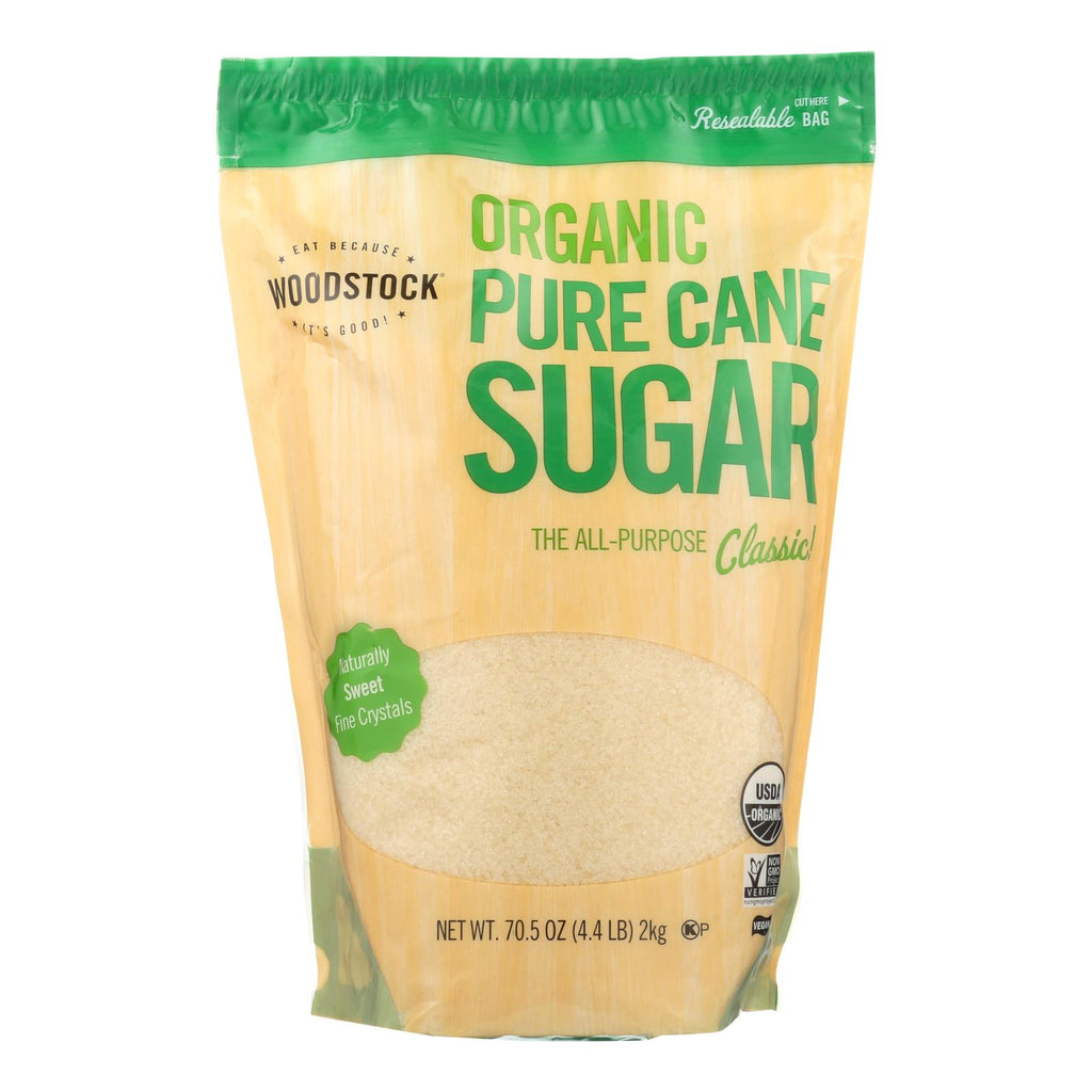 Woodstock Organic Cane Sugar - Case Of 5 - 4.4 Lb - Lakehouse Foods