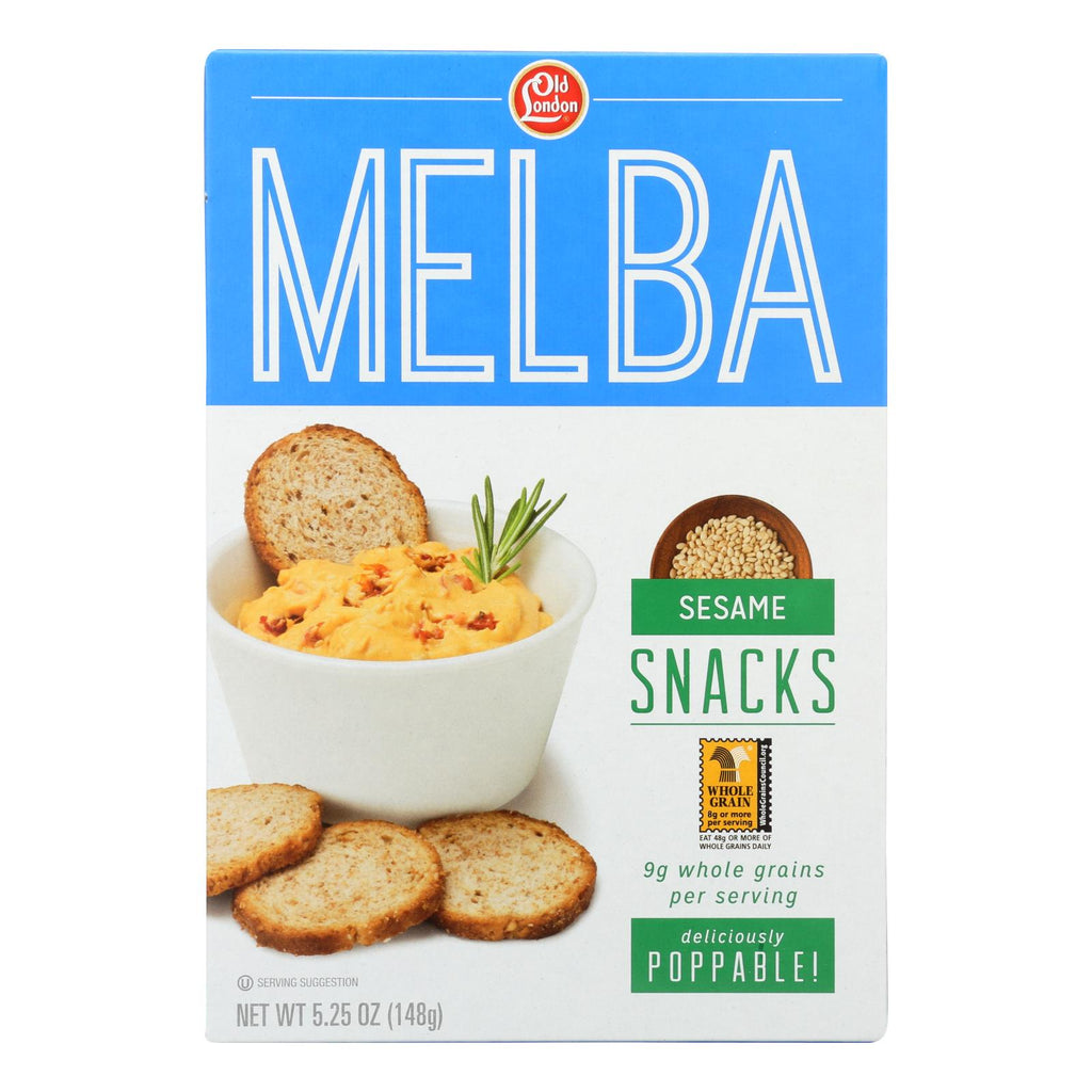 Old London - Melba Snacks - Sesame - Case Of 12 - 5.25 Oz. - Lakehouse Foods