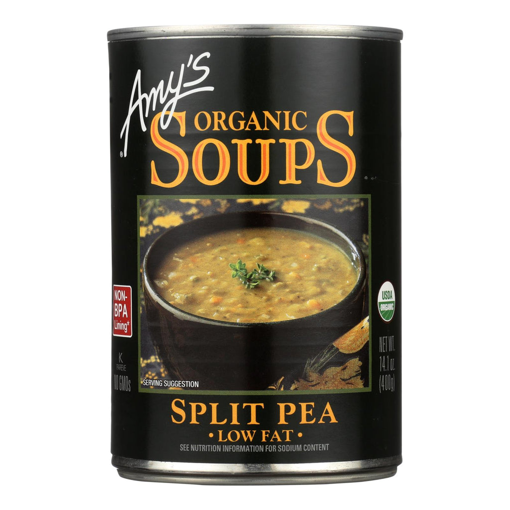 Amy's - Organic Fat Free Split Pea Soup - Case Of 12 - 14.1 Oz - Lakehouse Foods