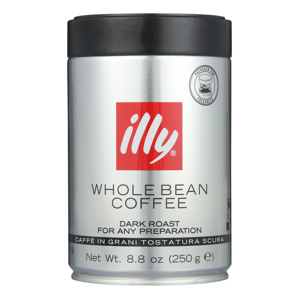 Illy Caffe Coffee Coffee - Whole Bean - Dark Roast - 8.8 Oz - Case Of 6 - Lakehouse Foods