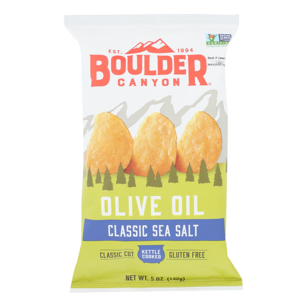 Boulder Canyon - Kettle Chips - Olive Oil - Case Of 12 - 5 Oz. - Lakehouse Foods