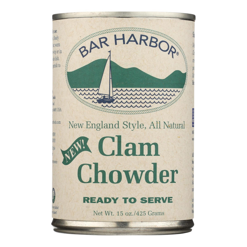 Bar Harbor - Clam Chowder - Ready To Serve - Case Of 6-15 Oz. - Lakehouse Foods