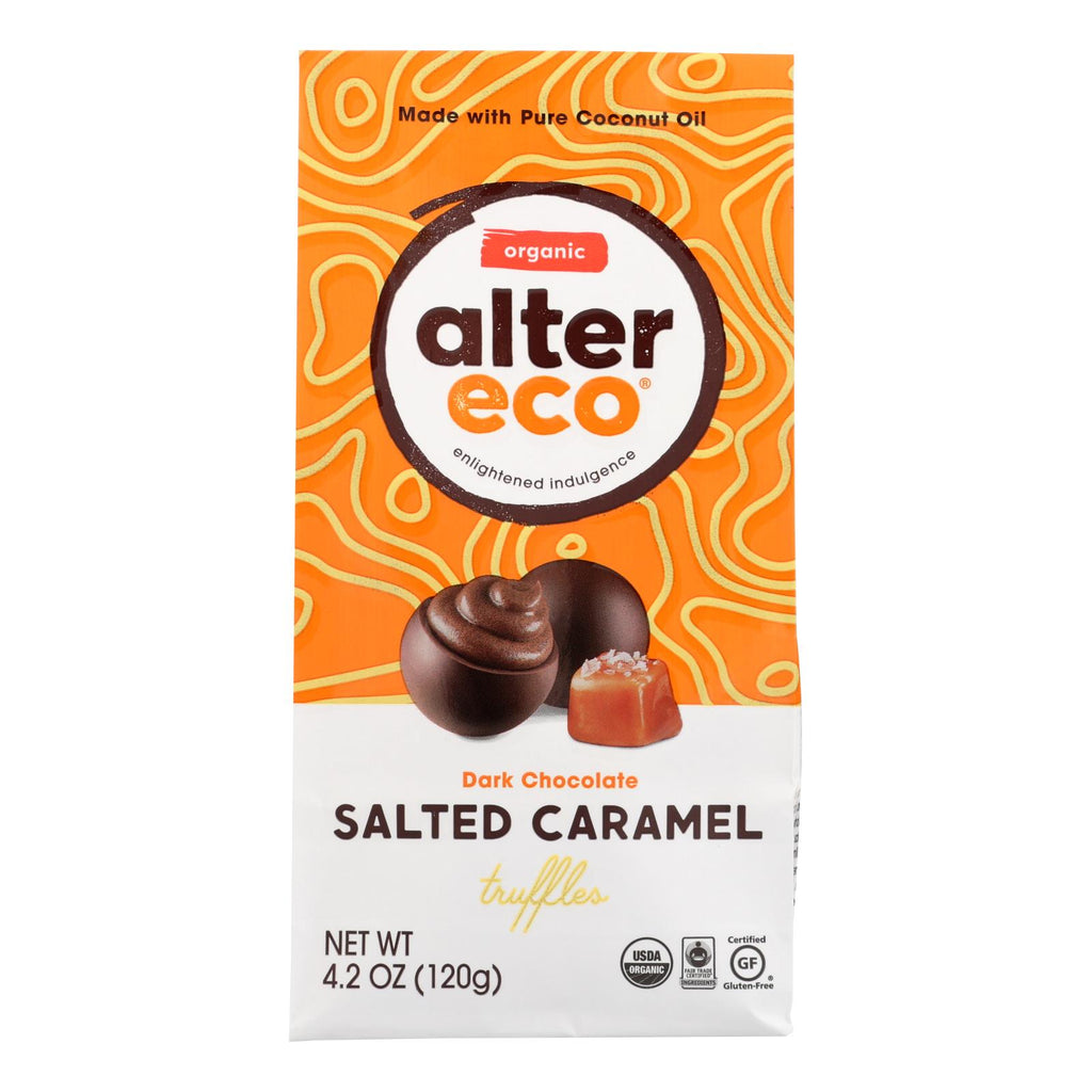 Alter Eco Americas Truffles - Salted Caramel - Case Of 8 - 4.2 Oz. - Lakehouse Foods