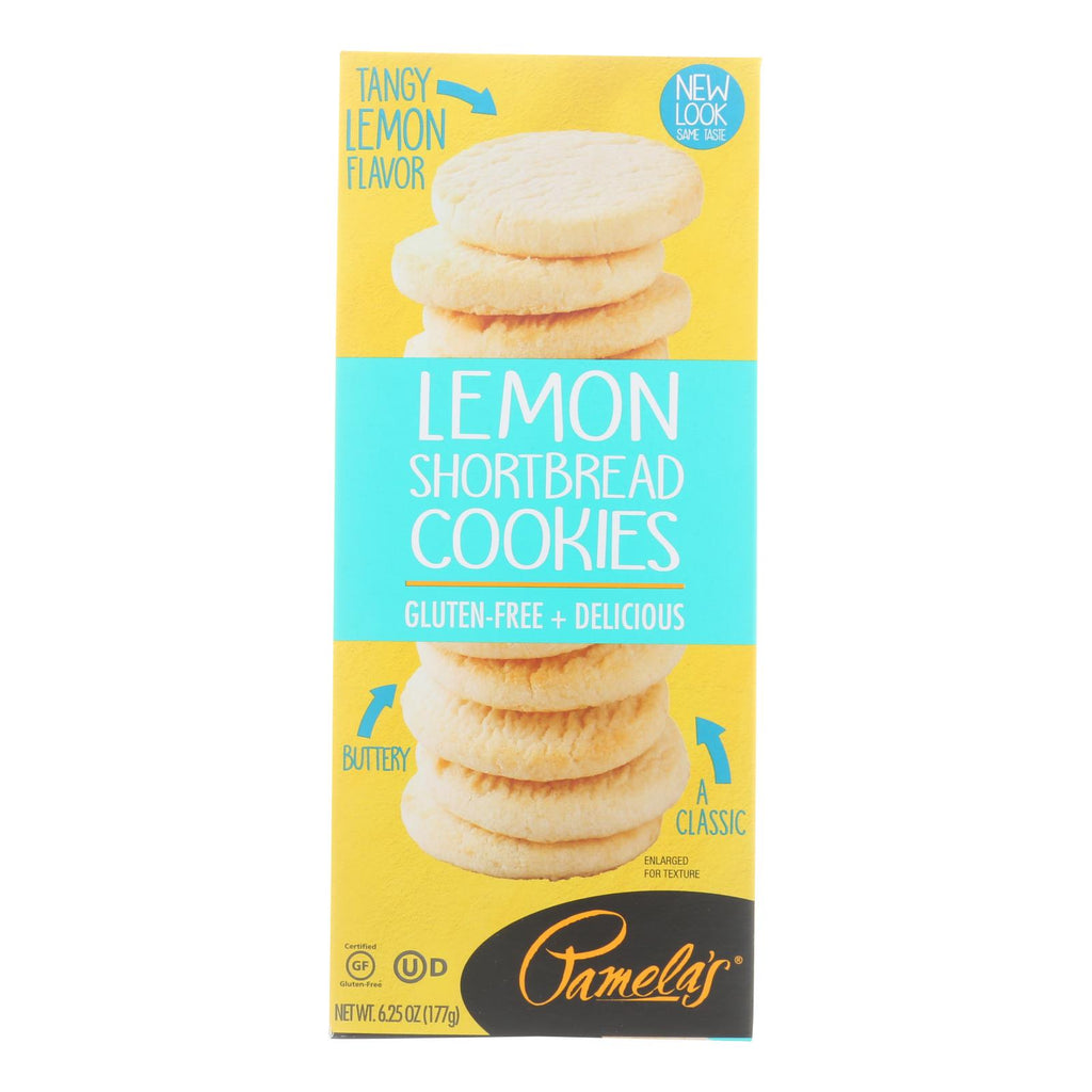 Pamela's Products - Cookies - Lemon Shortbread - Gluten-free - Case Of 6 - 6.25 Oz. - Lakehouse Foods