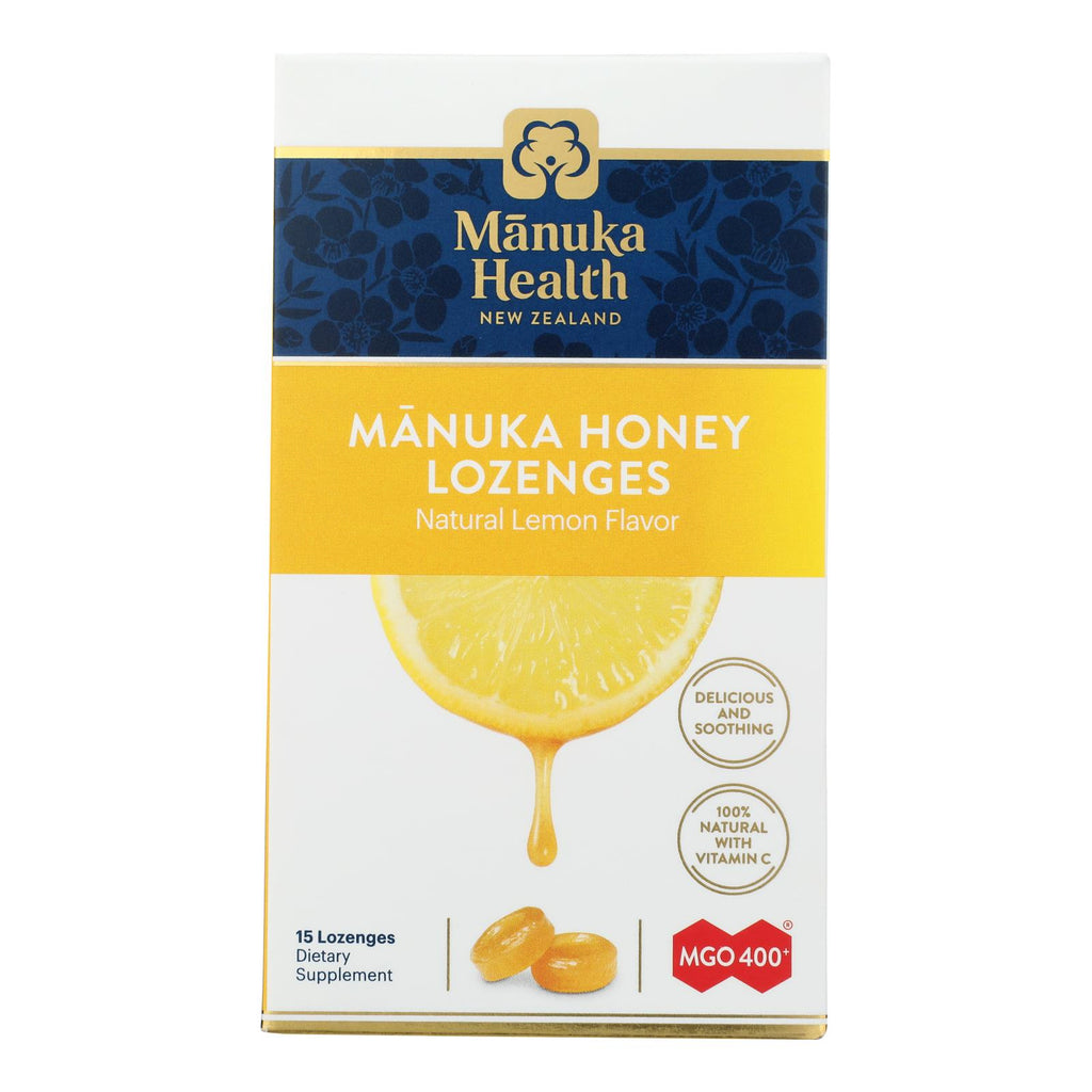 Manuka Health - Loz Honey Mgo 400+ Lemon - 1 Each -15 Count - Lakehouse Foods