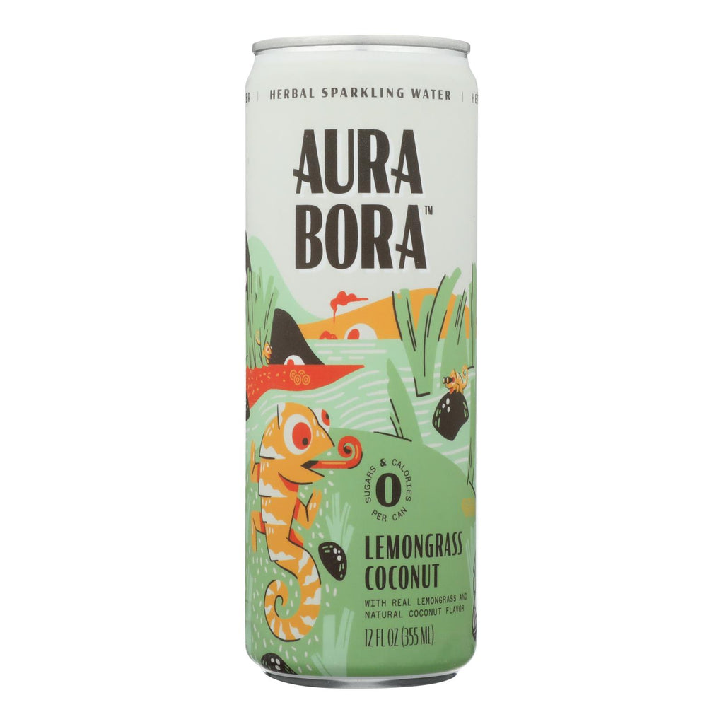 Aura Bora - Sparkling Water Lemgrs Coconut - Case Of 12-12 Fz - Lakehouse Foods