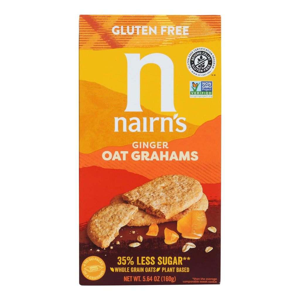 Nairn's - Cookie Gluten Free Ginger Oat Graham - Case Of 6-5.64 Oz - Lakehouse Foods