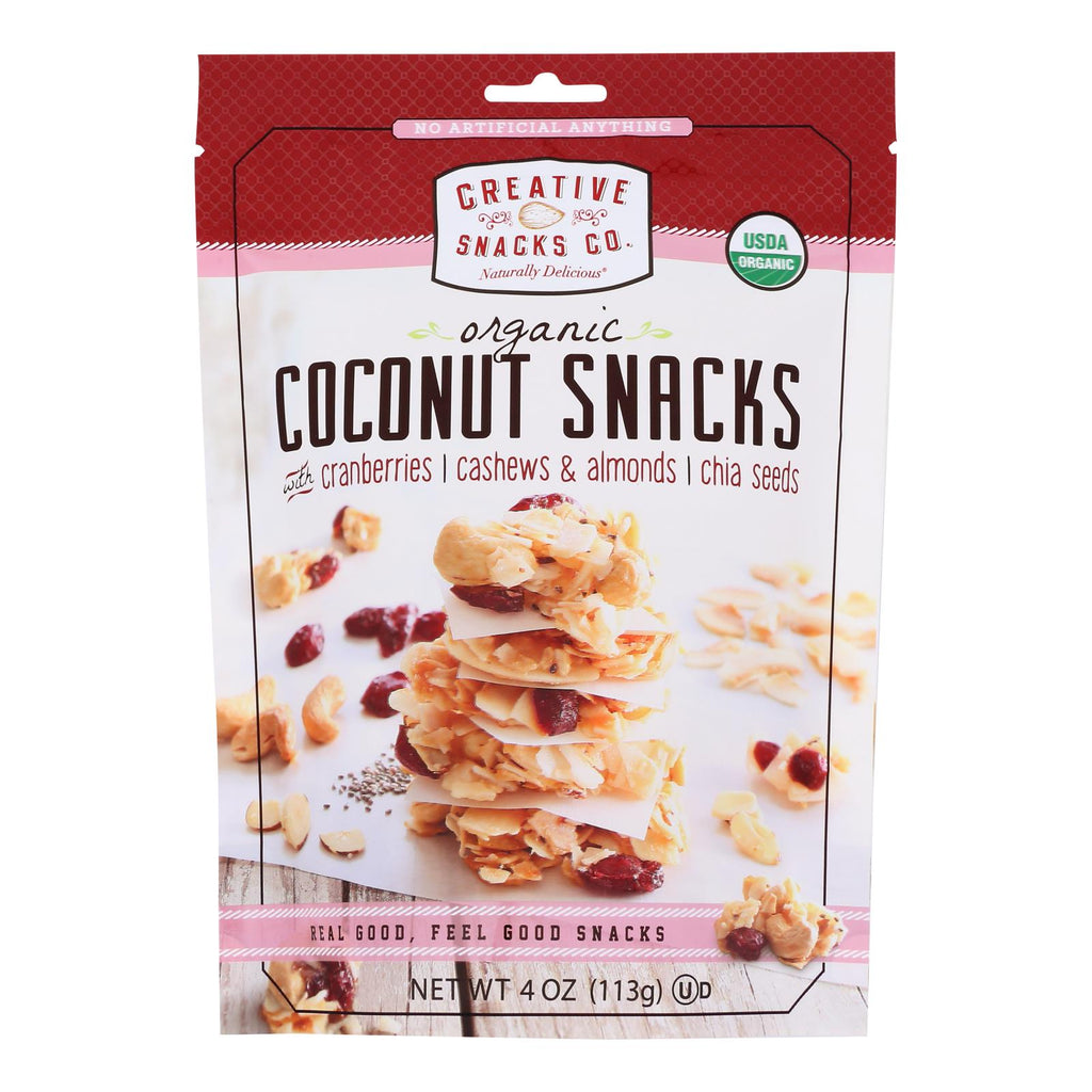 Creative Snacks - Coconut Snack Cran-nut-chi - Case Of 6-4 Oz - Lakehouse Foods