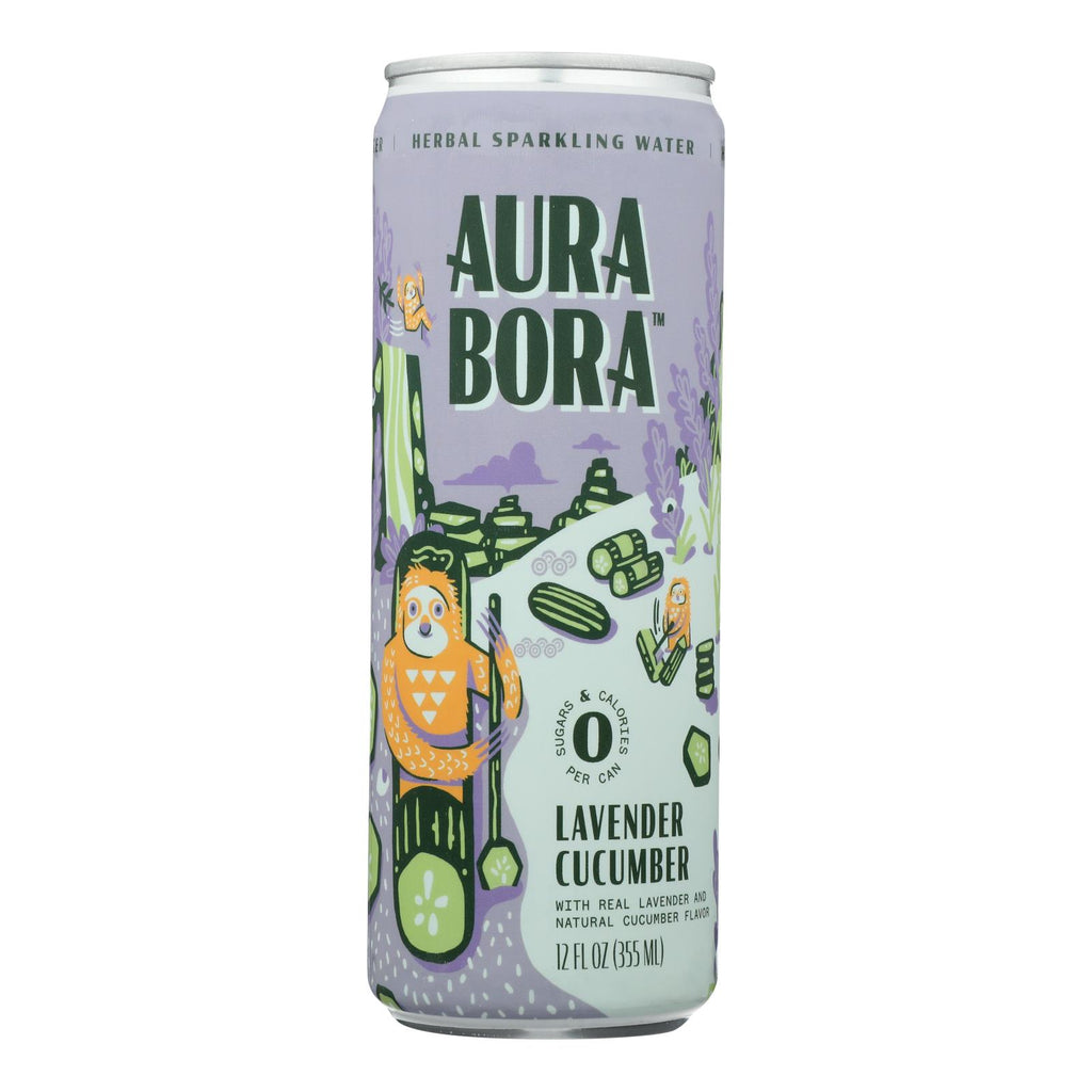 Aura Bora - Spklng Water Lavender Cucumber - Case Of 12-12 Fz - Lakehouse Foods